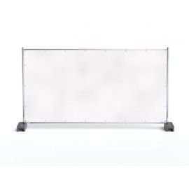 Bauzaunplane, 270 g/m², 3,41 x 1,76 m, weiß