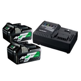 Ladegerät & 2x Akkus (5,0 / 2,5Ah) MultiVolt