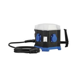 Mobiler Steckdosenverteiler / 250 V / 2,5 Meter mit Licht