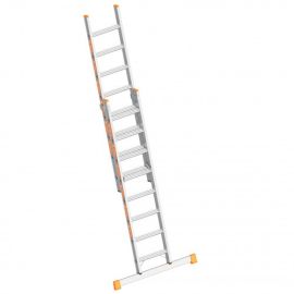 Schiebeleiter Alu, 10 Stufen