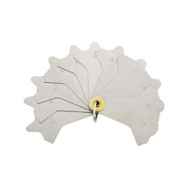 Schweißnahtlehre (Fächer) mit 12 Blatt, für Ecken 3-12mm