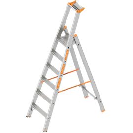 Stufenleiter Alu, einseitig begehbar, 6 Stufen