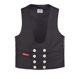 Zunftweste Oyster, schwarz 520g/m²