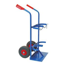 Flaschenwagen für 2 Flaschen 40/50 ltr., luftbereift