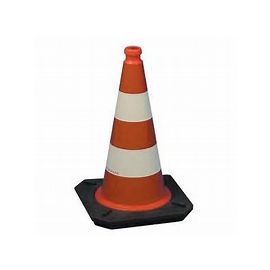 Verkehrsleitkegel RA1, rot/weiß, 50 cm, BASt-geprüft