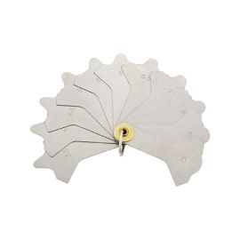 Schweißnahtlehre (Fächer) mit 12 Blatt, für Ecken 3-12mm