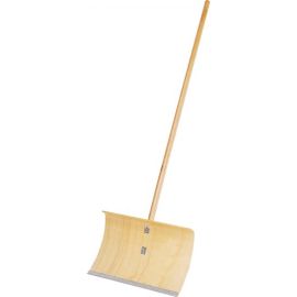 Schneeschieber mit Stiel, 50 cm breit, Holz