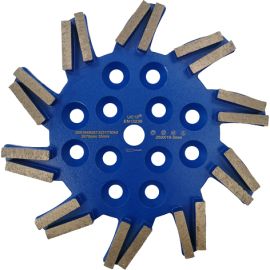 Diamant-Schleiftopf ø 250 mm, Sternsegmente, blau