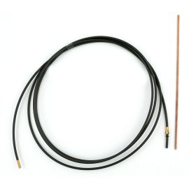 PA - Seele anthrazit für Draht ø 1,0 - 1,2 mm kompl. 3,4 m, ID 1,5 x 4,0 AD