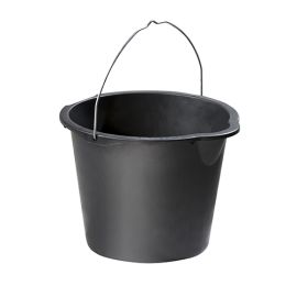 Baueimer, schwarz, 20 ltr.