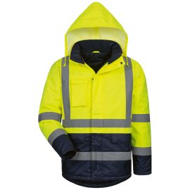 Warnschutz-Parka, gelb/marine