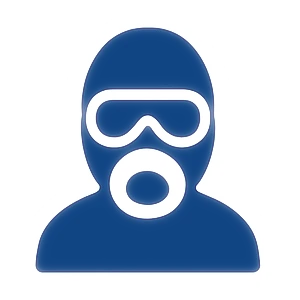 Icon zu den Gefahren von Asbest und der Notwendigkeit sicherer Entsorgung