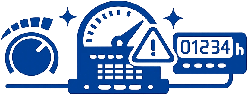 Icon mit Drehzahlregelung, Manometer und Stundenzahler fuer Unterdruckhaltegeraet