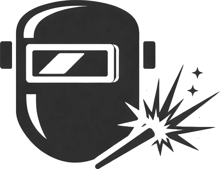 Schweißhelm mit Funkenflug